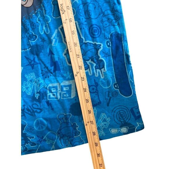 The Simpson's Bart Simpson Skateboarding Blue Graphic Boys‎ T Shirt Size XL - Picture 5 of 5